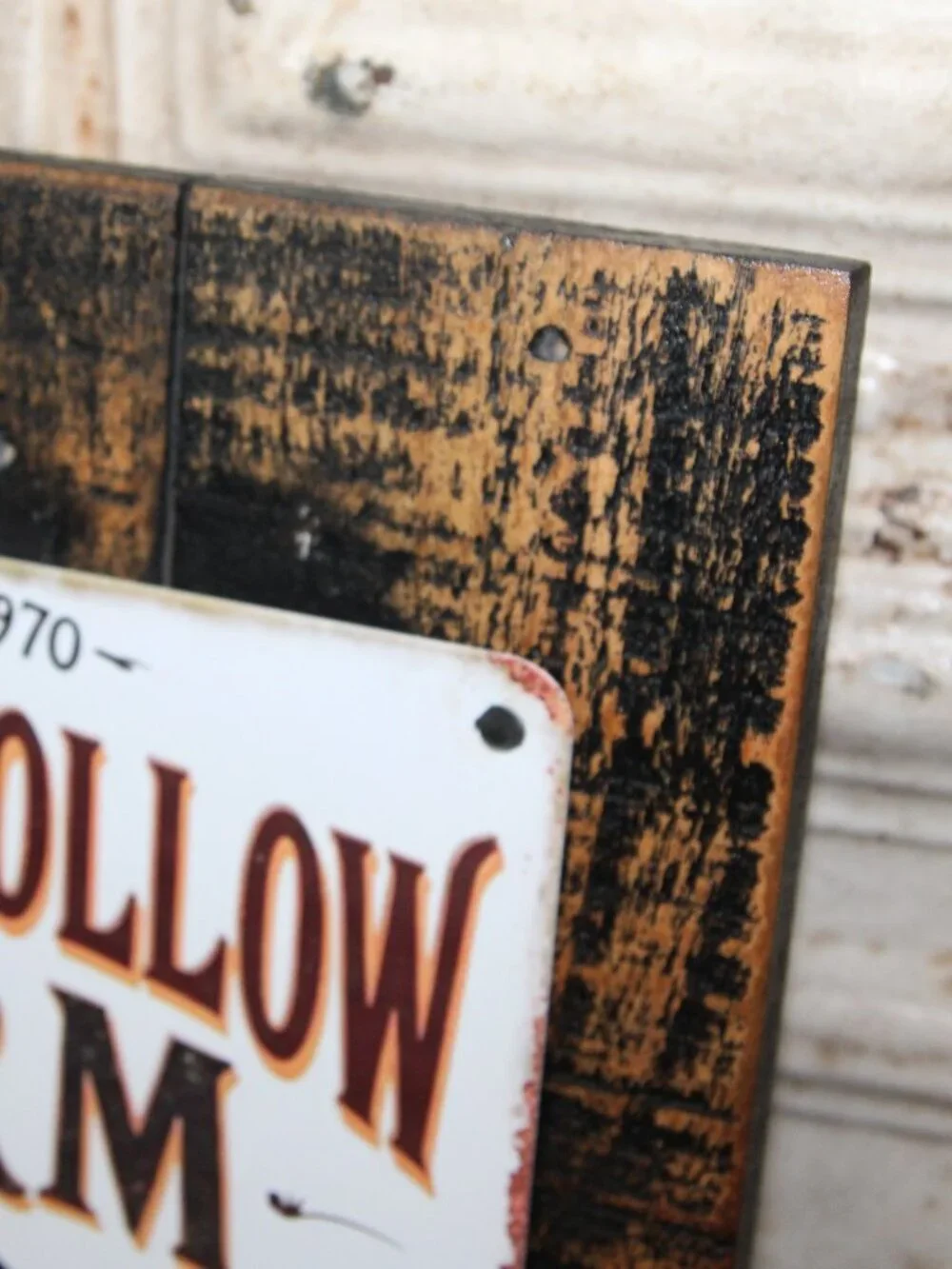 NEW Sleepy Hollow Farm Crow Raven Black Bird Pumpkin Farmhouse Fall Wall Decor